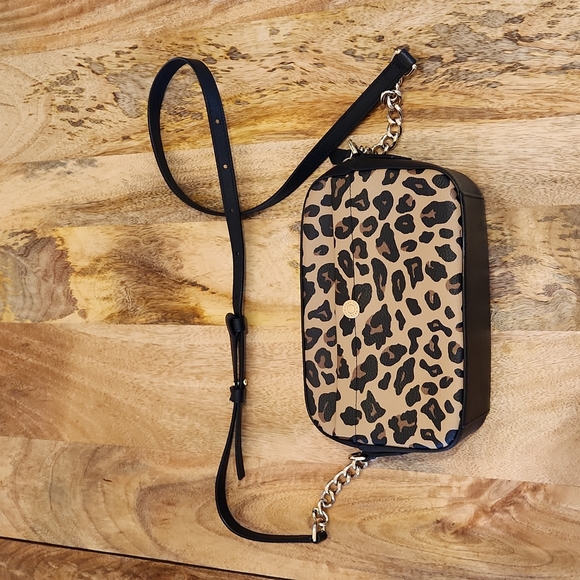 Cole Haan Black Leopard Crossbody